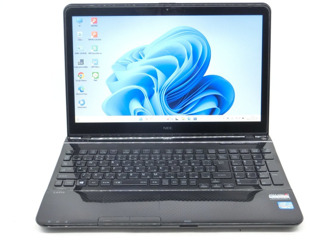 Win11H/カメラ内蔵/中古/15.6型/ノートPC/新品SSD256/8GB/3世代i5/NEC LS550/L 新品無線マウス WPS office2搭載 HDMI/USB3.0