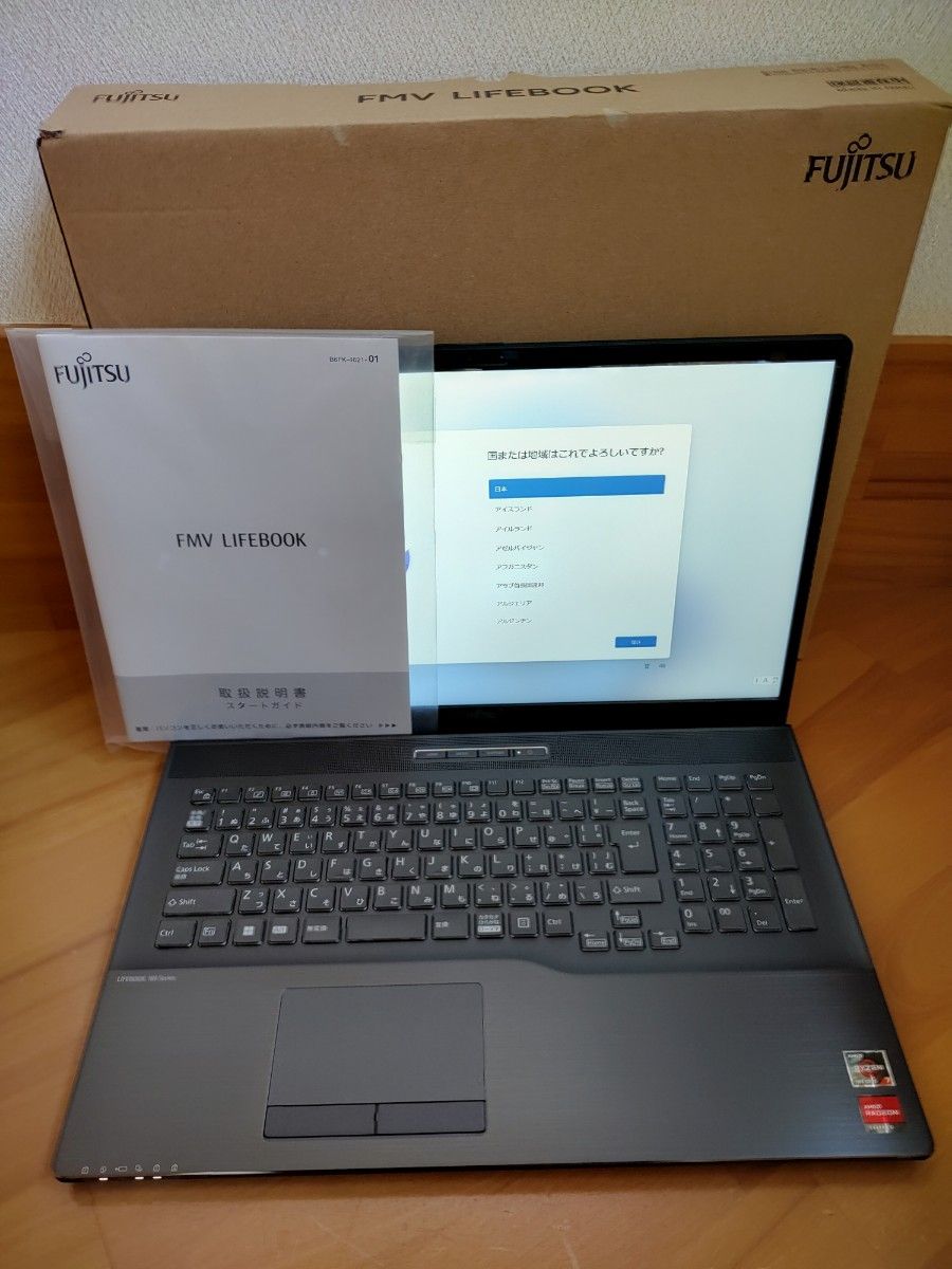 富士通 LIFEBOOK FMVN77H1 NH77/H1 Ryzen 7/メモリ32GB/SSD512GB/DVD/Office