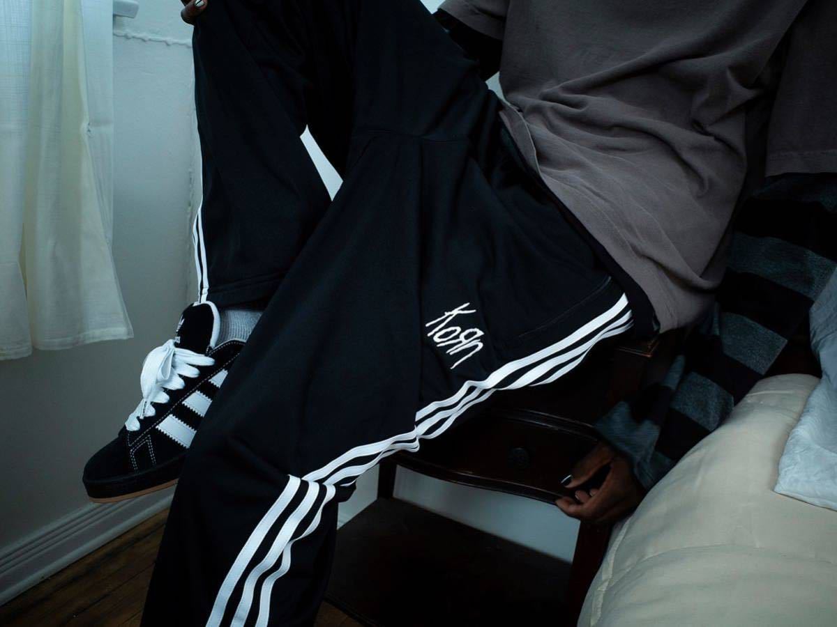 【 Black S 】adidas korn track pants トラックパンツ