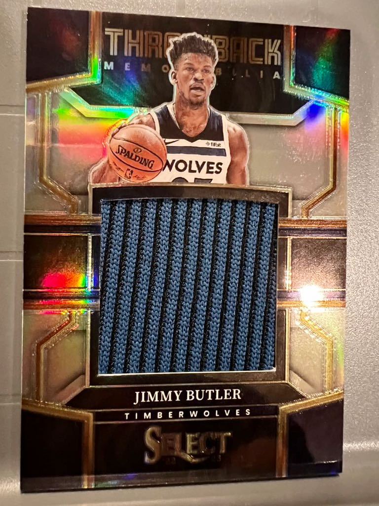 超絶レア Silver Prizm Jumbo Patch 22 Panini Jimmy Butler ジミー・バトラー NBA 実使用 ユニフォーム T-wolves Heat All-star バスケ_画像1