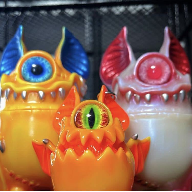 カゲマルデザイン アイビー チャイビー 3体セット アイバットビースト ソフビ SOFUBI kagemaru designs eye bat beast デザフェス58