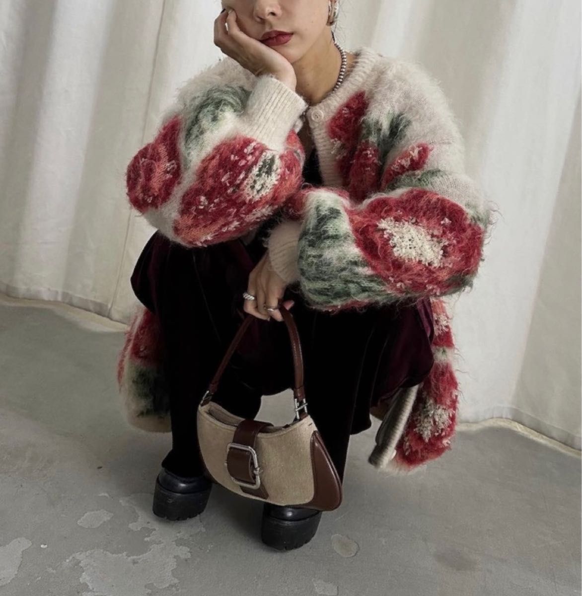 値下げ中 新品未使用タグ付 Ameri VINTAGE 【VERONICA JACQUARD 値下げ中 新品未使用タグ付 Ameri VINTAGE 【VERONICA JACQUARD