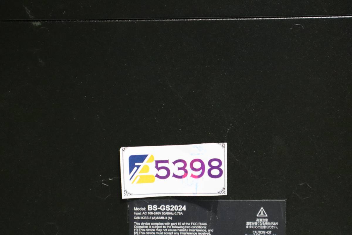 E5398 Y バッファロー/BUFFALO 24Port Gigabit Switch BS-GS2024_画像7