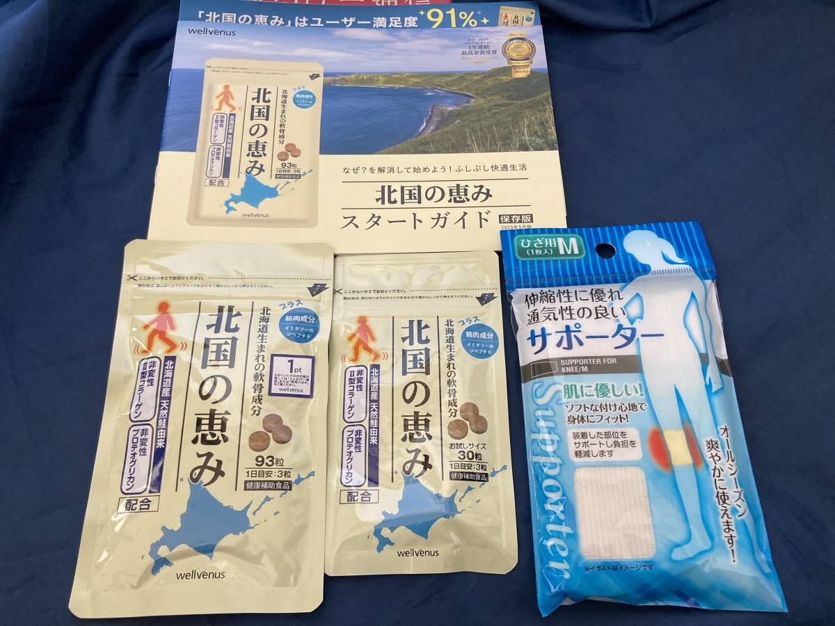 北国の恵み 123粒（93粒 + 30粒) 　説明書、サポーター付き_画像1