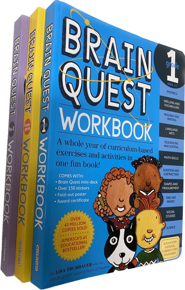 Brain Quest Workbook 3冊 ブレインクエストワークブック　 洋書　英語教材　多読　