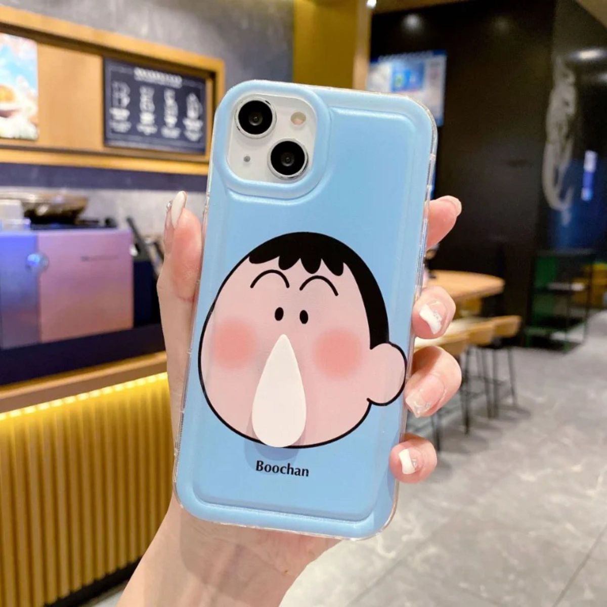 【2000ARCHIVES】韓国*エポクシーバンパー*スマホケース ボーちゃん iPhoneケース スマホケース カバー クレヨン
