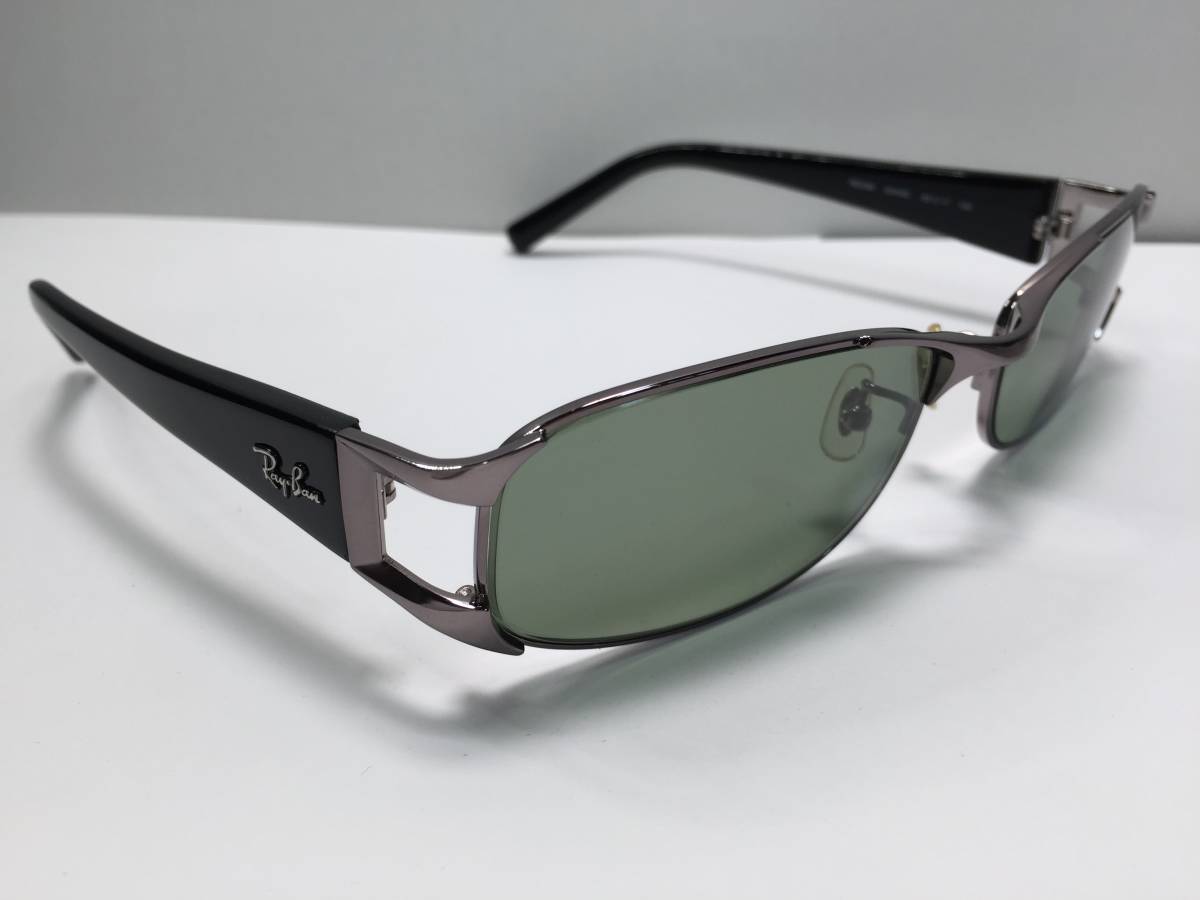 【パケプラ無料】廃盤 希少レア 美品 レイバン RB3396 004/8G ガンメタ/ブラック RayBan サングラス 眼鏡 メガネフレーム イタリア[n1098]_画像2