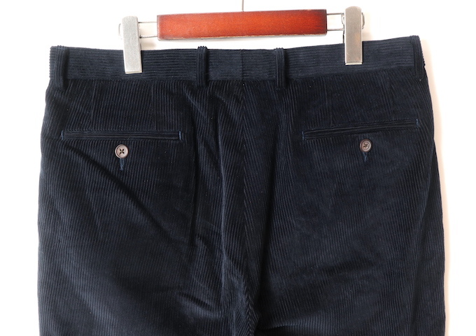 LAUREN RALPH LAUREN# two tuck вельвет брюки темный темно-синий /34 futoshi . Ralph Lauren 