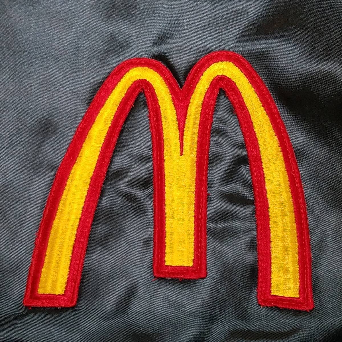 【USA製　企業物　クリーニング済】　マクドナルド　マック　WestArk　ナイロン　スタジャン　中綿　刺繍　ヴィンテージ　80s　90s_画像4