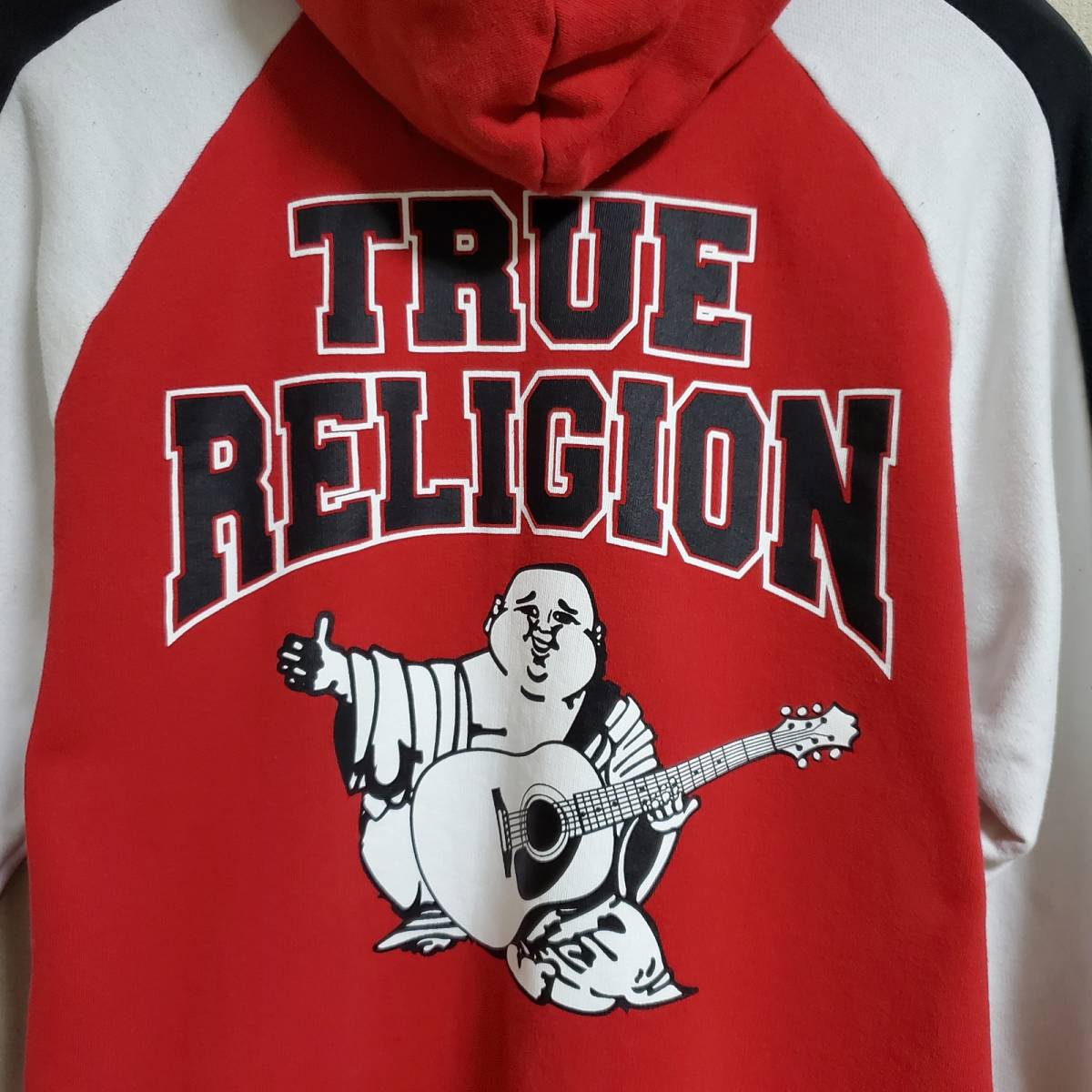 【レア　良好　クリーニング済】　TRUE RELIGION　トゥルーレリジョン　正規　ジップアップ　パーカ　フーディー　スウェットパーカー　90s_画像4