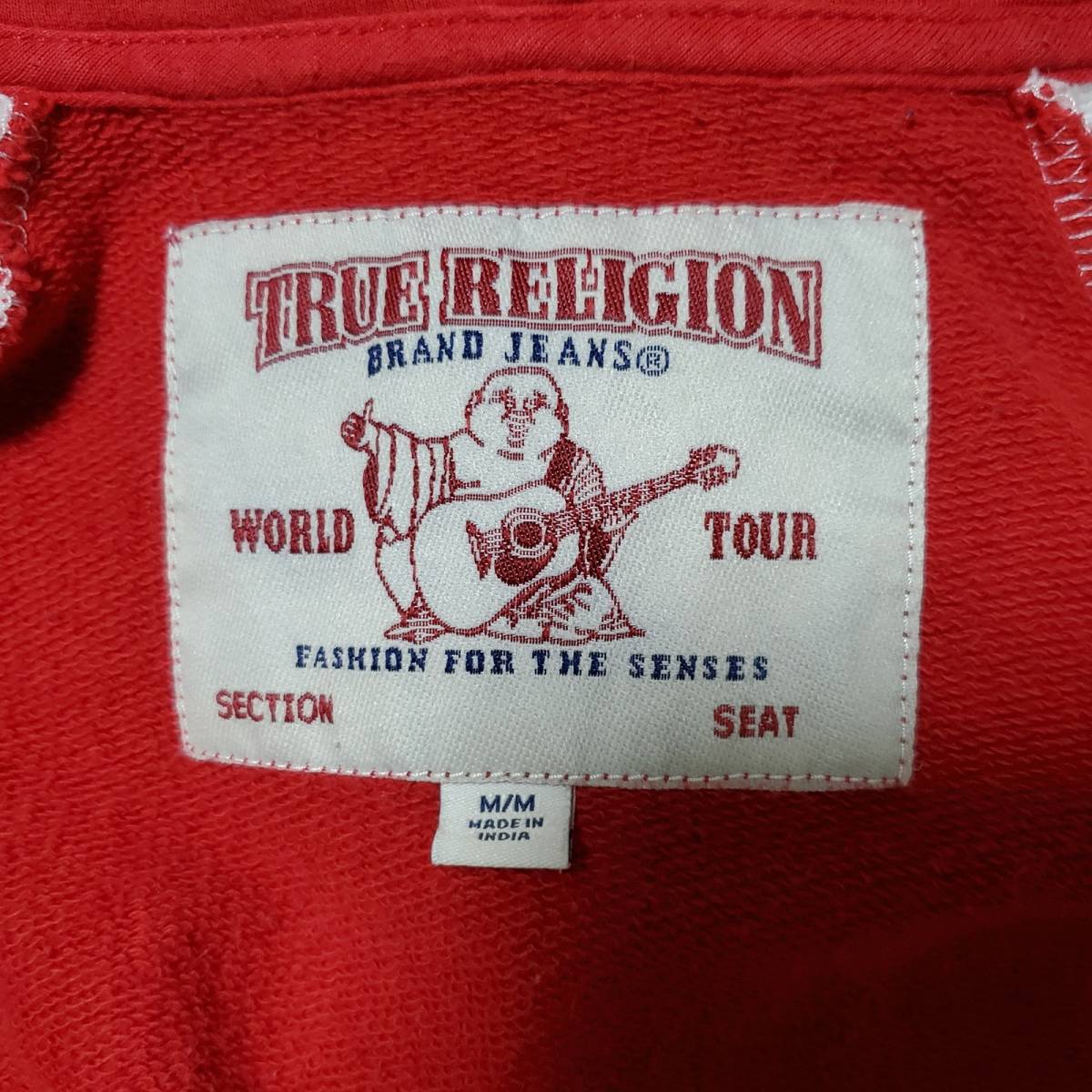 【レア　良好　クリーニング済】　TRUE RELIGION　トゥルーレリジョン　正規　ジップアップ　パーカ　フーディー　スウェットパーカー　90s_画像6