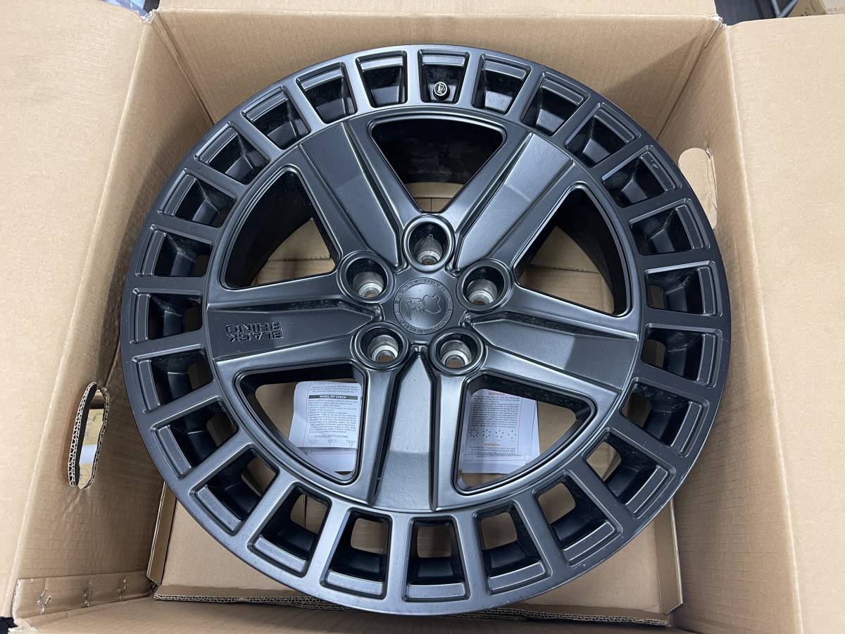 デモ使用 美品 ディフェンダー BLACK RHINO ALSTON BR005MX20855225 MATTE BLACK 20X8.5 5X120 +25 5本セット ブラックライノ_画像5