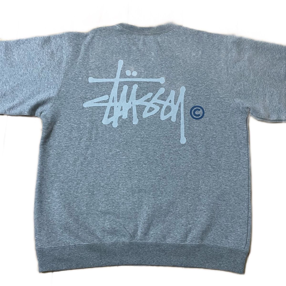 STUSSY STOCK LOGO CREW スウェット バックプリント