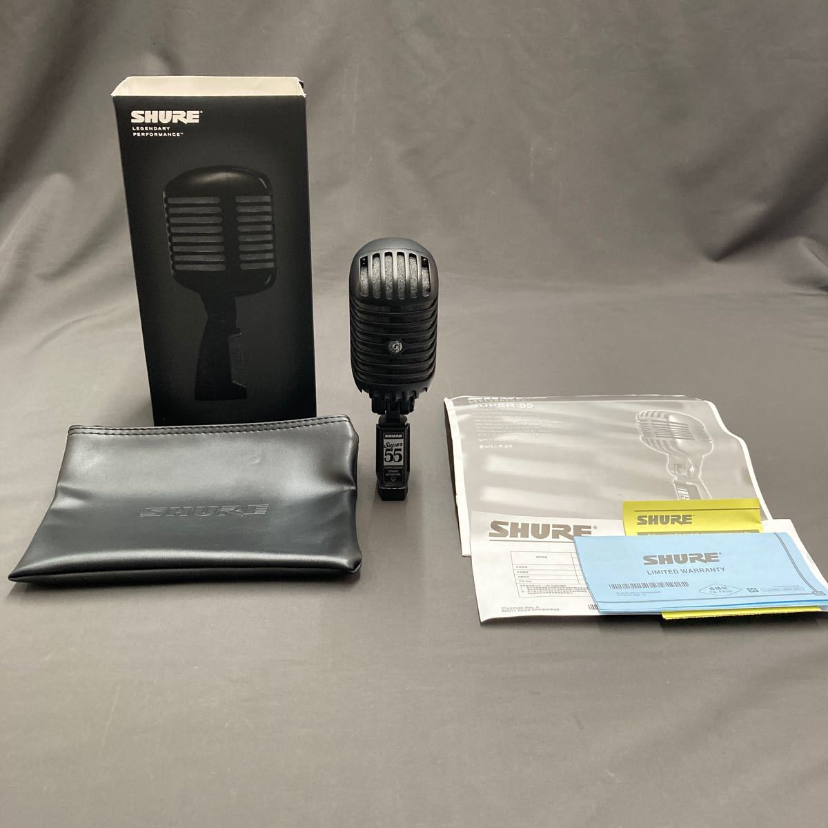 383◆SHURE SUPER 55-BLK LEGENDARY PERFORMANCE MICROPHONE LIMITED EDITION 限定品！ガイコツマイク_画像1