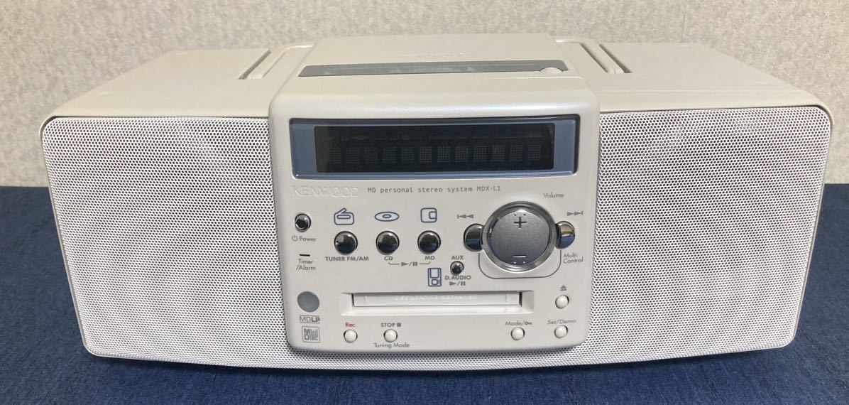 名品！！ MDラジカセ KENWOOD MDX-L1-W ケンウッド CD 動作確認済み_画像5