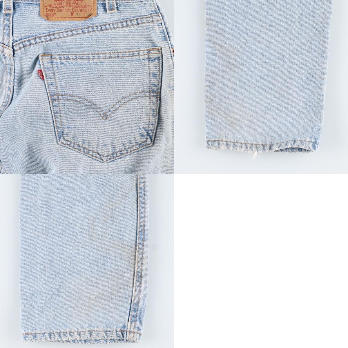 古着 00年代 リーバイス Levi's 505 REGULAR FIT STRAIGHT LEG テーパードジーンズ デニムパンツ USA製 メンズw32 /eaa375531_画像10