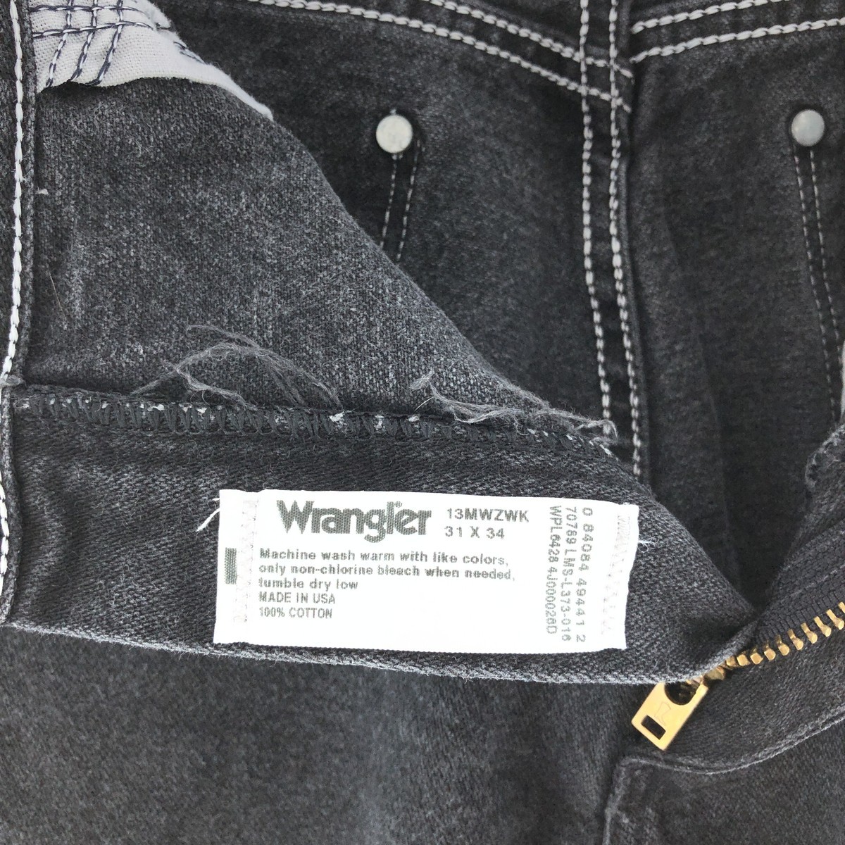 古着 ラングラー Wrangler 13MWZ ブラックジーンズ デニムパンツ USA製 メンズw30 /taa002288_画像3