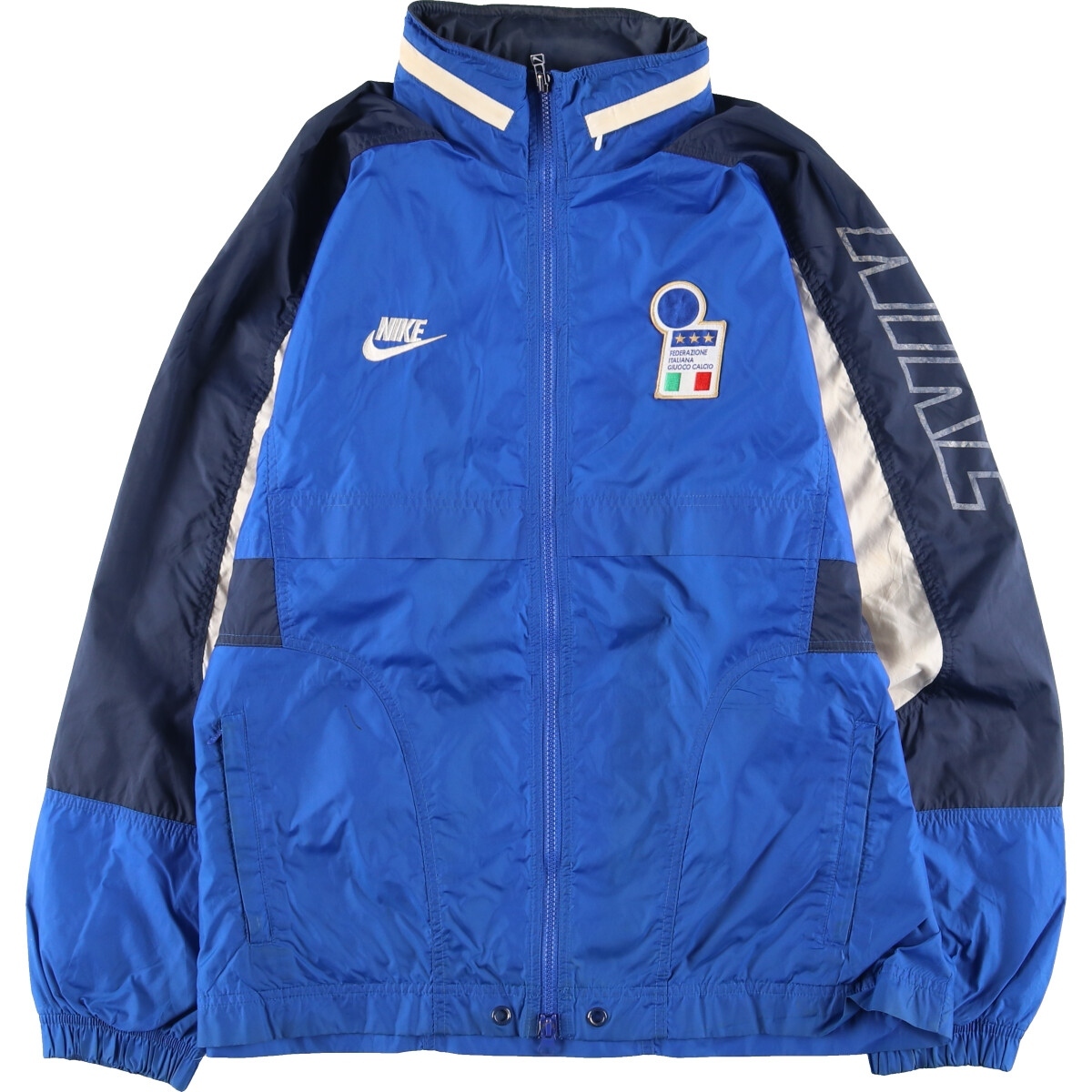 古着 90年代 ナイキ NIKE PREMIER プレミア FIGC イタリアサッカー連盟 ナイロンジャケット メンズM ヴィンテージ /eaa388695_画像1