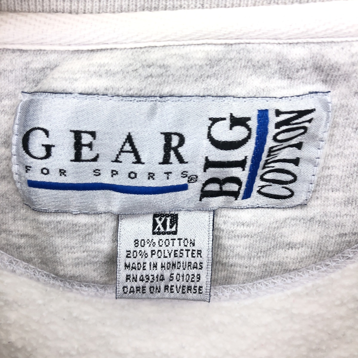 古着 GEAR バックプリント プリントスウェットシャツ トレーナー メンズXL /eaa387688_画像3