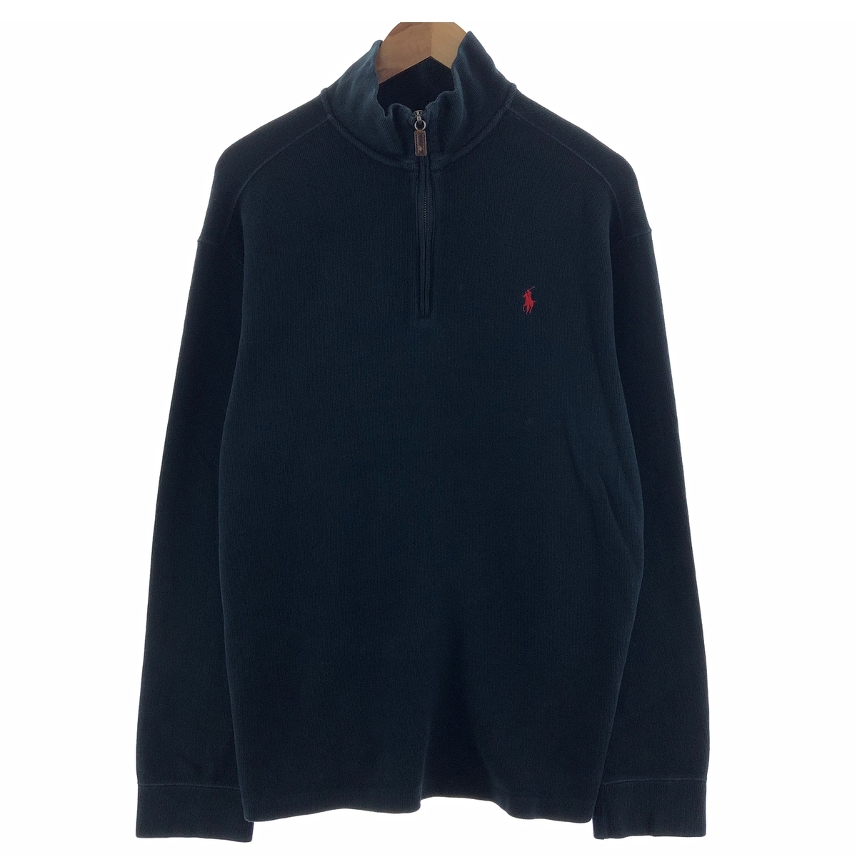 古着 ラルフローレン Ralph Lauren POLO by Ralph Lauren コットンニットハーフジップセーター メンズXL /eaa380512