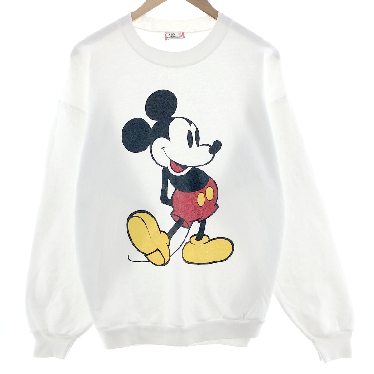 古着 90年代 Disney DESIGNS MICKEY MOUSE ミッキーマウス キャラクタースウェットシャツ トレーナー USA製 メンズXL /eaa380530