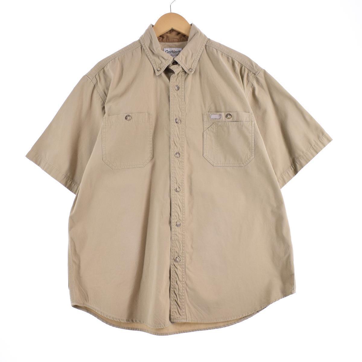 古着 カーハート Carhartt 半袖 ボタンダウン ワークシャツ メンズXL /eaa322954 【LP2311】_画像1