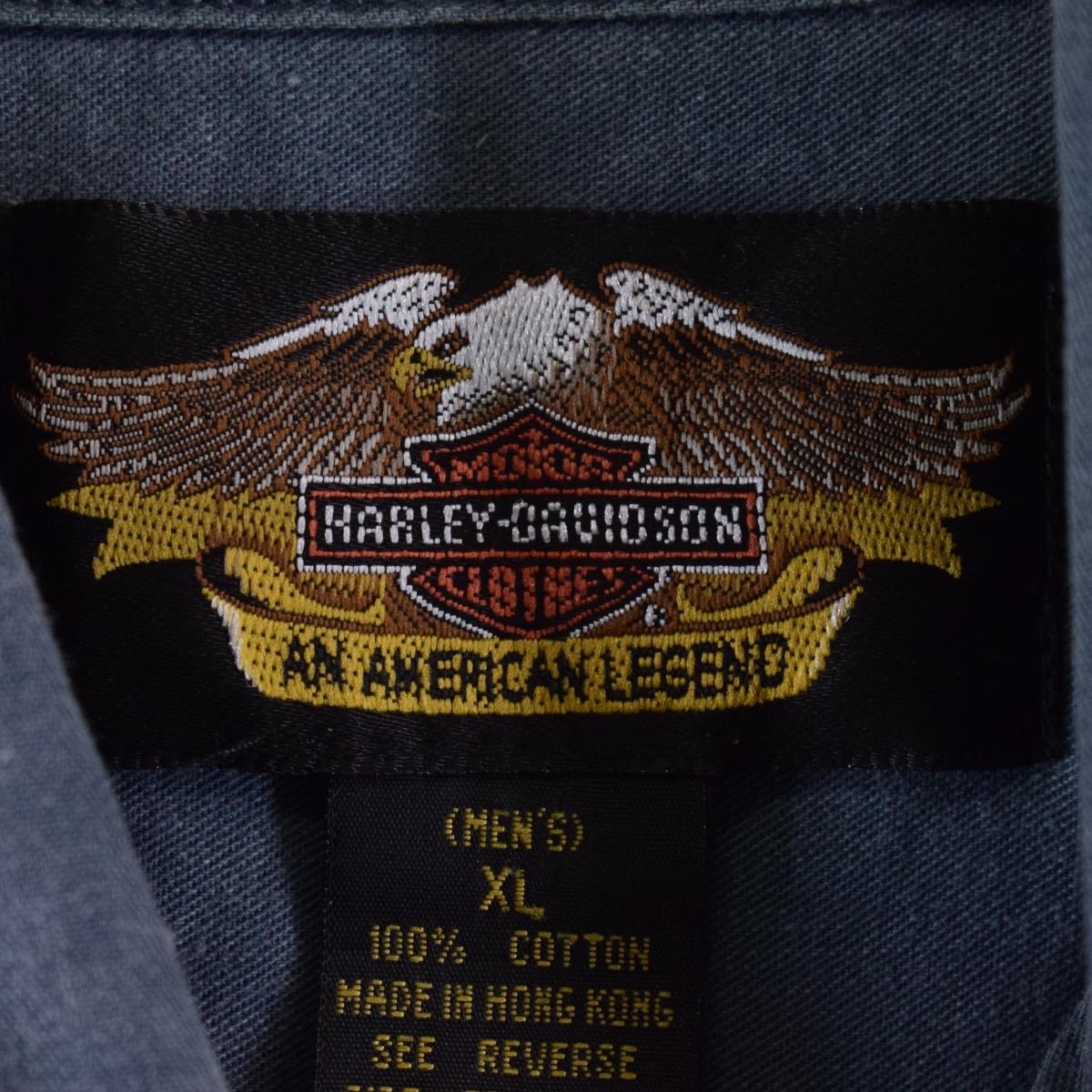 古着 ハーレーダビッドソン Harley-Davidson 半袖 ワークシャツ メンズXL /eaa329935 【LP2311】_画像3