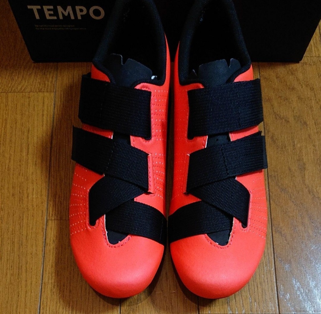  last price cut! new goods fizik TEMPO POWERSTRAP R5 CORAL/BLACK EU42 27cm fi'zi:k ton poR5 binding shoes 
