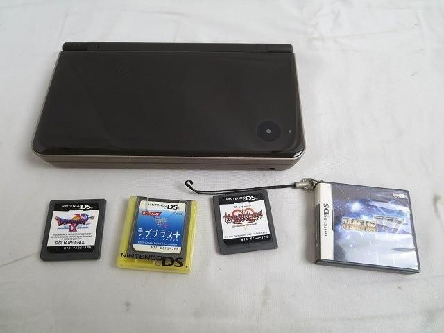 【同梱可】中古品 ゲーム ニンテンドーDS 本体 DSi LL UTL-001 ダークブラウン 動作品 キングダムハーツ 他 ソフト_画像1