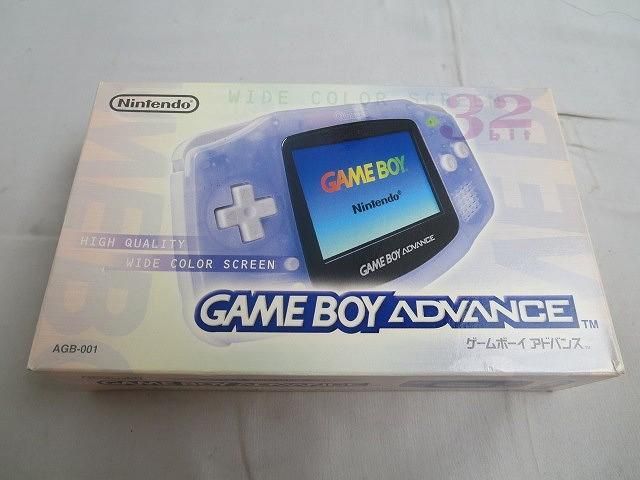 【同梱可】中古品 ゲーム ゲームボーイアドバンス 本体 AGB-001 ミルキーブルー 動作品 箱あり 説明書付き_画像1