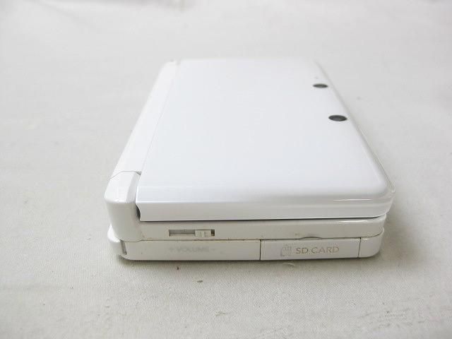 【同梱可】中古品 ゲーム ニンテンドー3DS 本体 CTR-001 ホワイト 動作品 タッチペン 付き_画像8