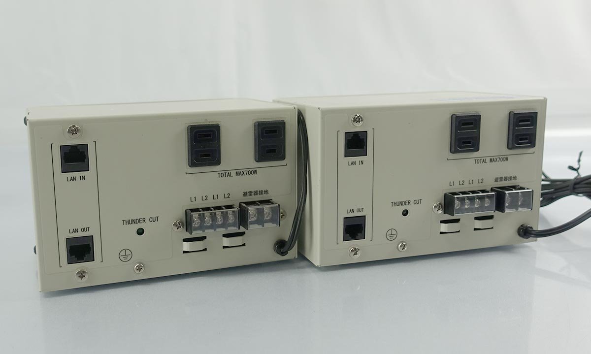 簡易チェックのみ 4台set サンダーカット T/L2(F) 株式会社白山/電源保護用避雷器 コンボタイプ RSP-T64K/DKSD3-T21 N102605_画像3
