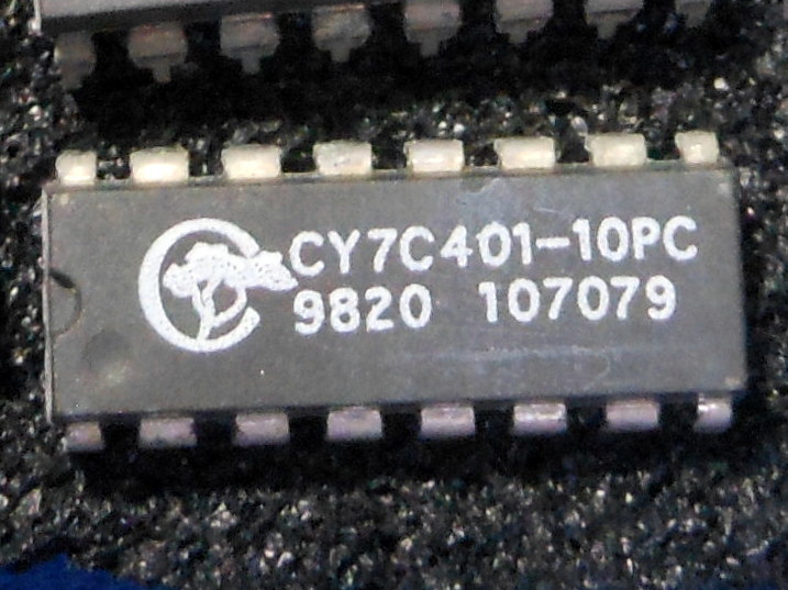 米軍補修用電子部品 集積回路 CY7C401-10PC 12個まとめて特価 231117-5_画像2