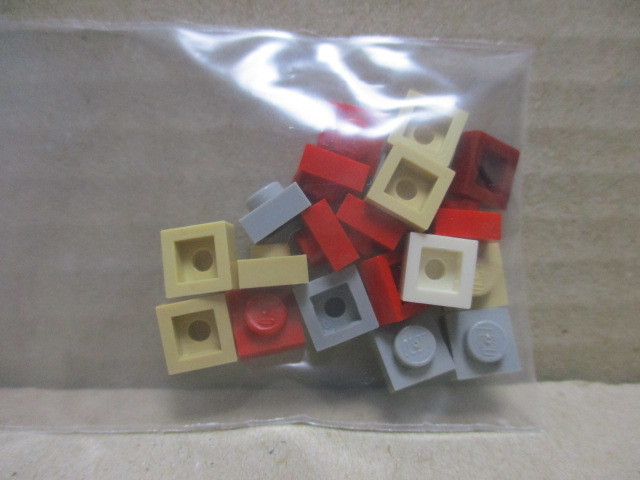 レゴ　パーツ　1×1プレート　色々20個　中古　ランクA～C_画像1