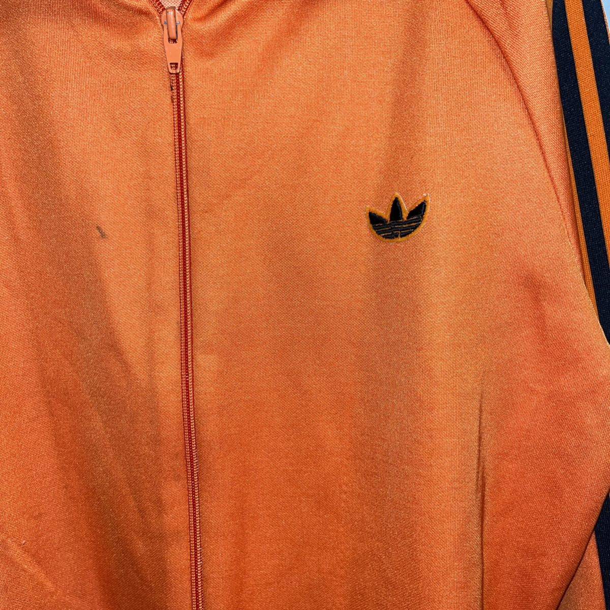 【adidas】80s アディダス ヴィンテージ トラックジャケット オレンジ_画像5