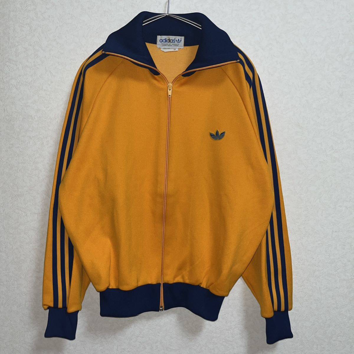 【adidas】80s アディダス ヴィンテージ トラックジャケット オレンジ 2号_画像2