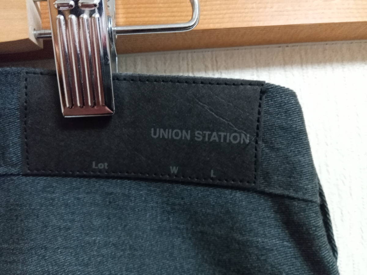 新品MEN'S BIGIメンズビギUNION STATIONユニオンステーションストレッチスリムパンツグレーＬＬ_画像3