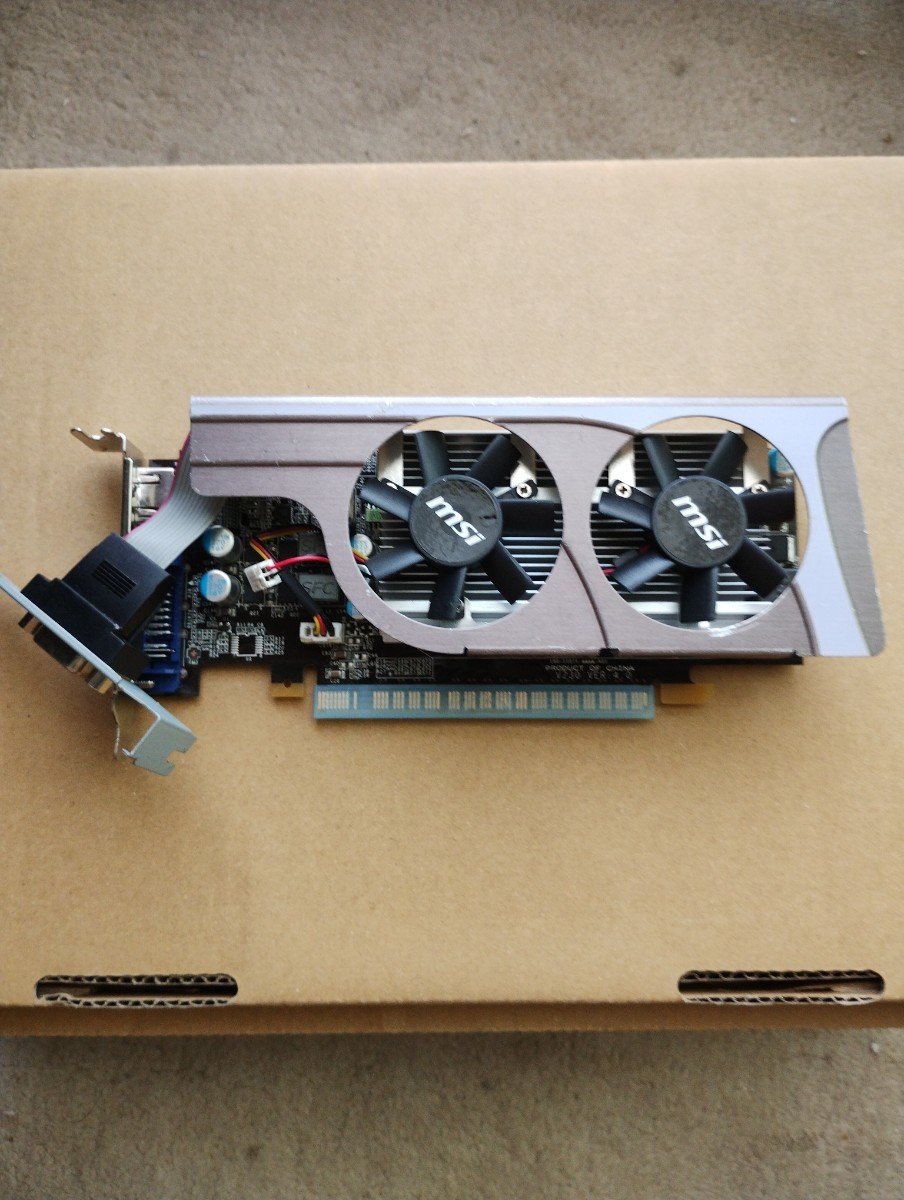 グラフィックカード グラボ Geforce GT440 ビデオカード NVIDIA ロープロファイル　N440GT Twin Frozr Mini 1G [PCIExp 1GB]　MSI_画像1