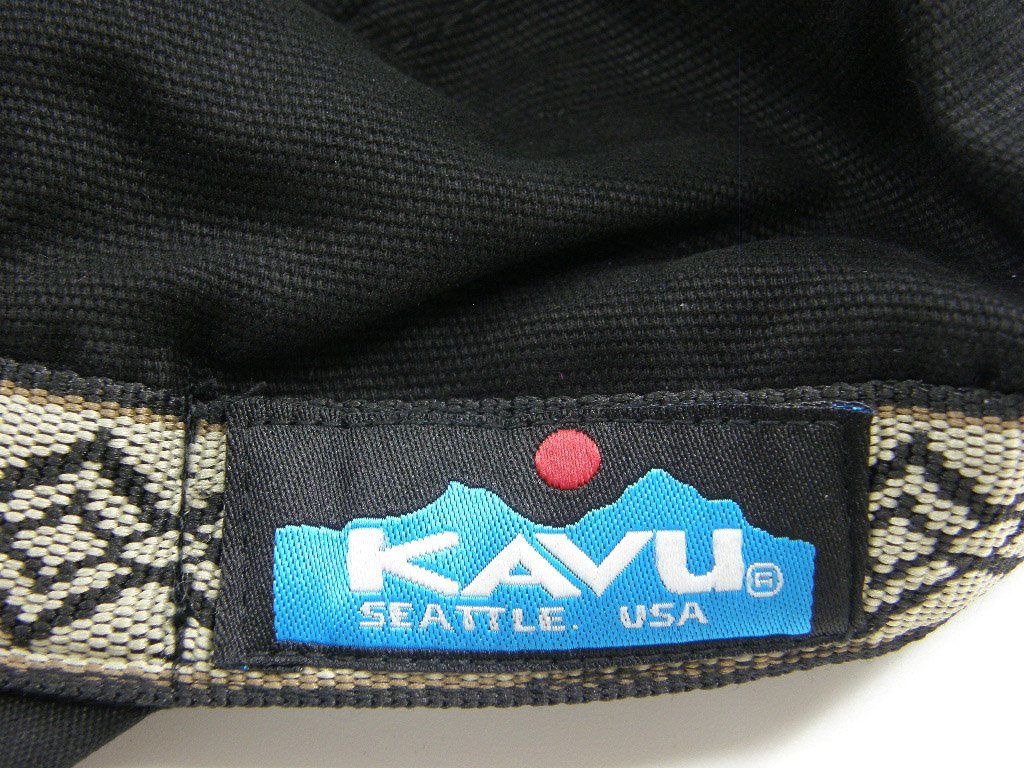 新品 KAVU カブー ex strap cap キャップ ★344288 フリーサイズ オールシーズン 綿100% ブラック 黒 帽子_画像7