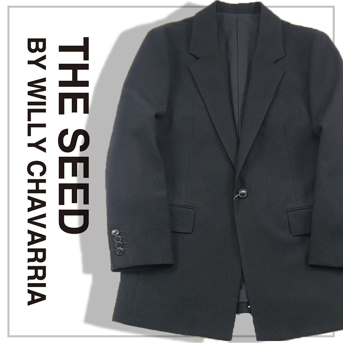 新品 【THE SEED BY WILLY CHAVARRIA】日本製 ウール ジャケット 40 秋冬 定価4.9万円 ★350703 WISM ザ シード バイ ウィリー チャバリア