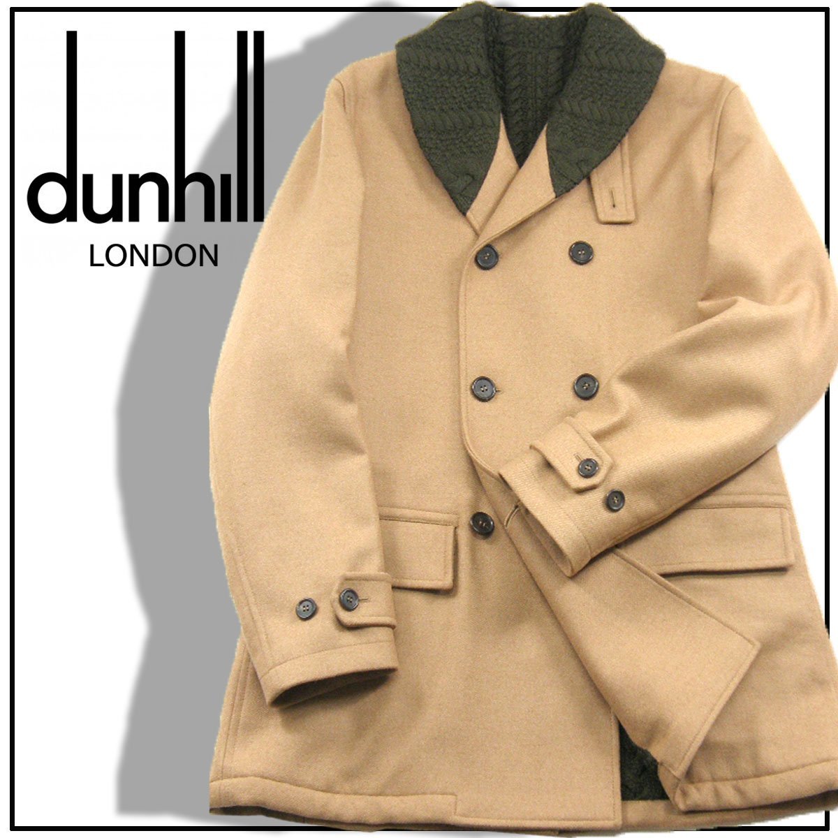 新品 ダンヒル 定価45万3200円 【イタリア製 キャメルヘアー】 コート S 秋冬 dunhill ★272162 厚手_画像1