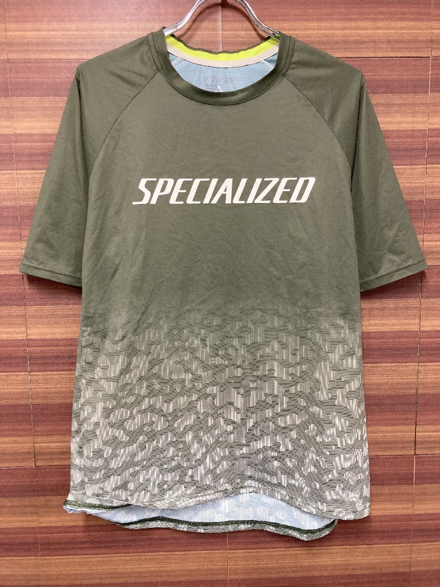 HE572 スペシャライズド SPECIALIZED 半袖 Tシャツ カーキ M_画像1