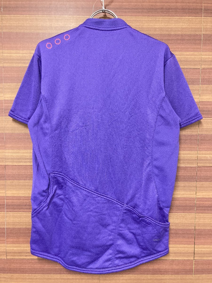 HH026 ナイキ NIKE 半袖 サイクルジャージ 紫 L ハーフジップ_画像2