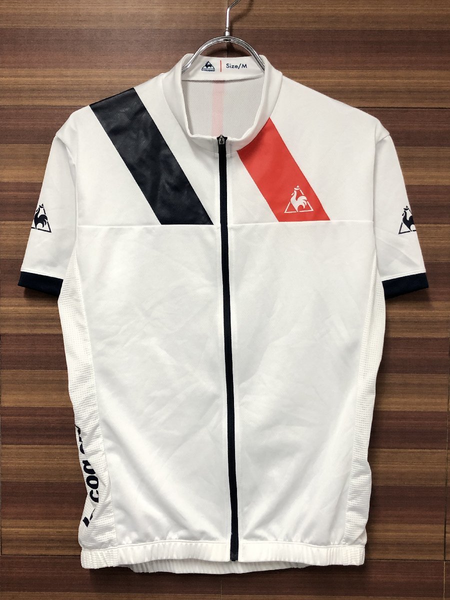 HG420 ルコックスポルティフ le coq sportif 半袖 サイクルジャージ 白 M_画像1