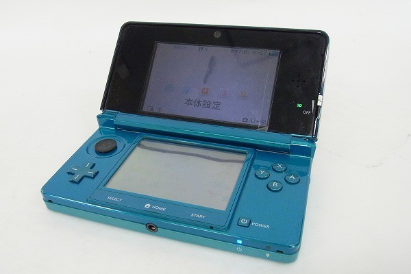 Q168-S3-11891 NINTENDO 任天堂 3DS CTR-001 ゲーム機 通電確認済 現状品⑧_画像1