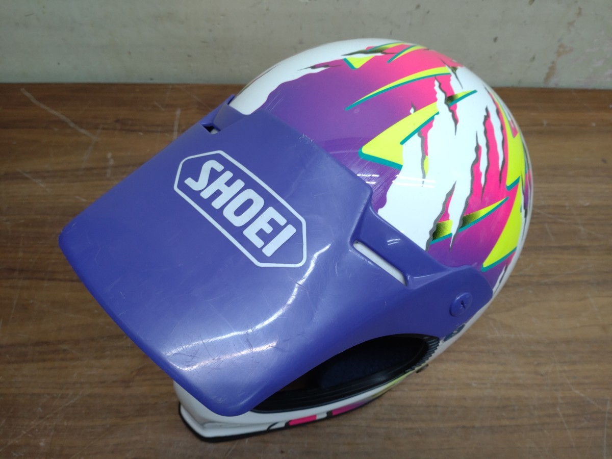 SHOEI ショウエイ オフロードヘルメット Sサイズ FX-BALLISTIC 内装劣化有り_画像2