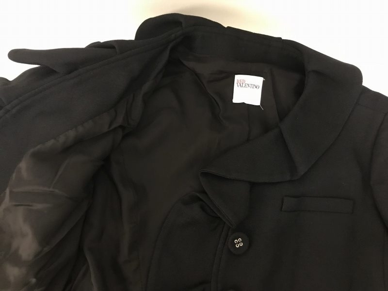USED◆ ヴァレンティノ ◆ ジャケット ウール混 長袖 ブラック