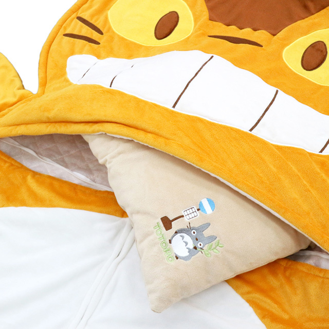 * free shipping ( one part region excepting )* Tonari no Totoro dream line . cat bus sleeping bag pillow attaching Studio Ghibli 