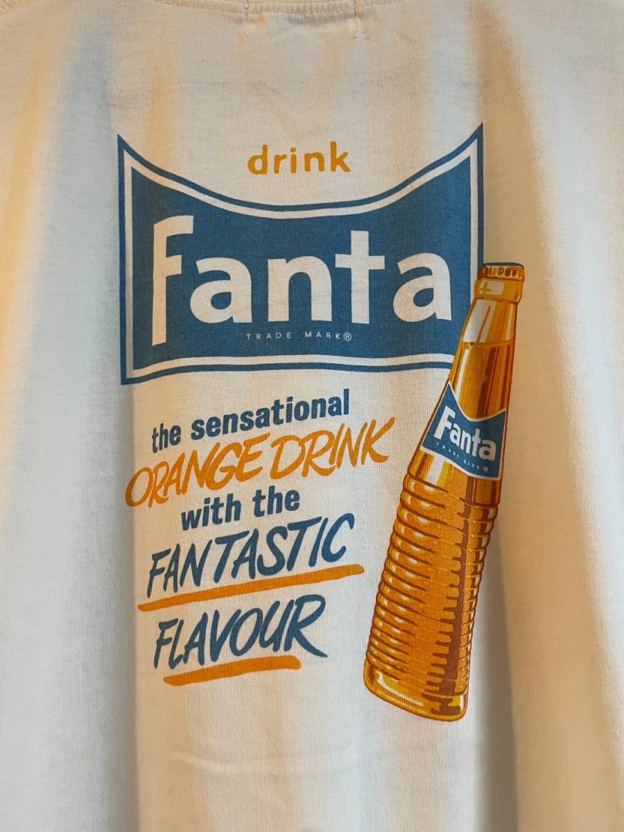 ファンタ / Fanta　半袖　Tシャツ　コカ・コーラ　ドリンク　ロゴ　ホワイト　白　レディースMサイズ_画像6