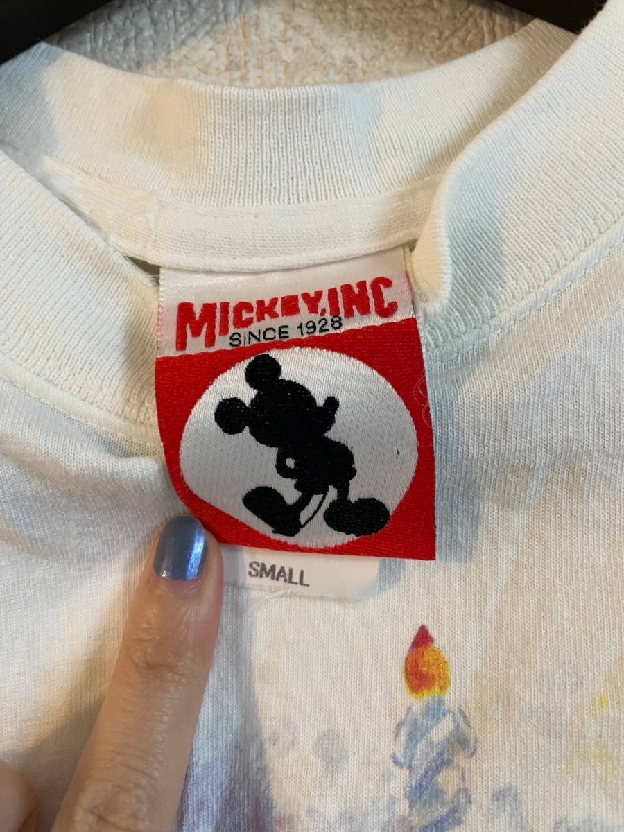 ウォルト・ディズニー・ワールド　1997　半袖　Tシャツ　DISNEY WORLD　ミッキー　MICKEY　ホワイト　白　Sサイズ_画像3